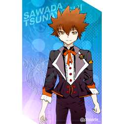 Kateikyoushi Hitman Reborn! Sawada Tsunayoshi as an idol